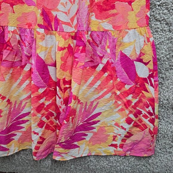 Escape‎ by Habitat Maxi Dress M Pink Floral Lightweight Summer Travel Resortcore - Picture 2 of 11